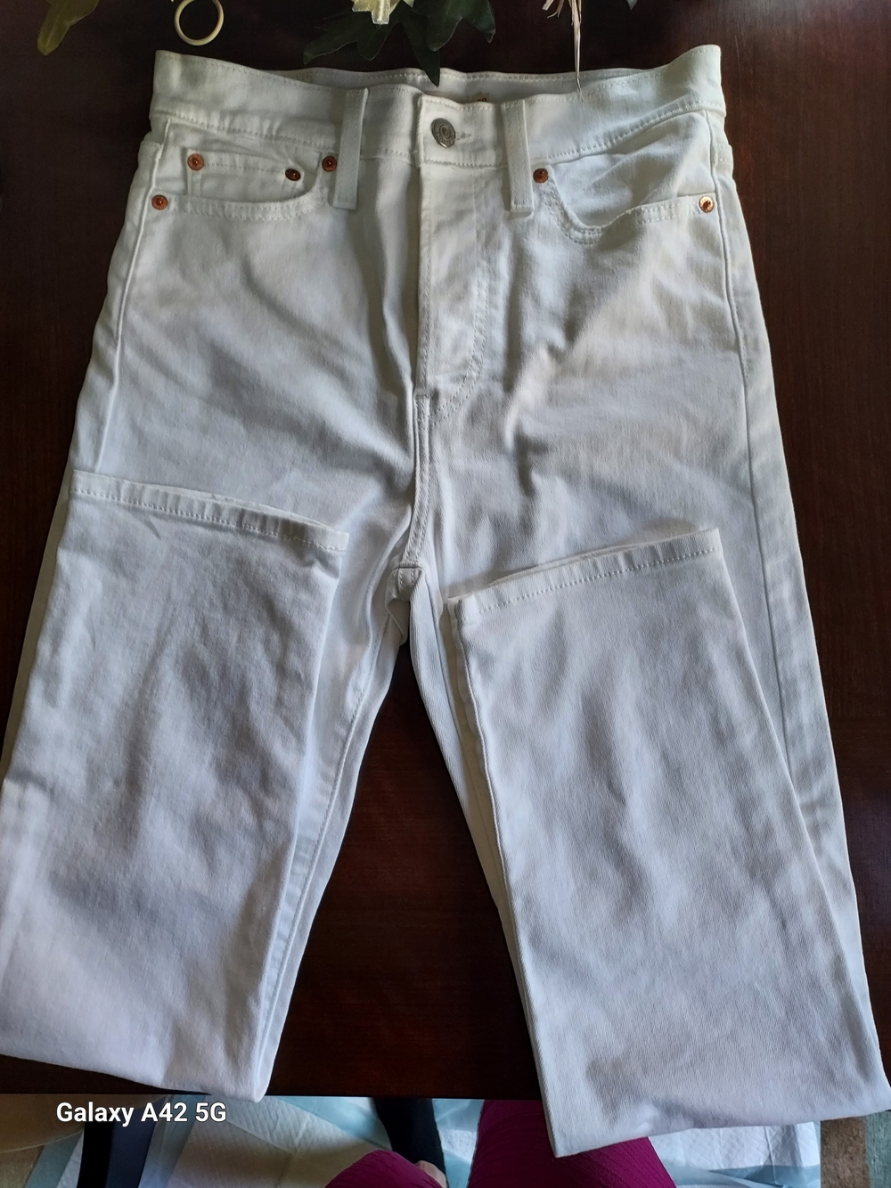 Levi's Wedgie Straight White Women's Jeans